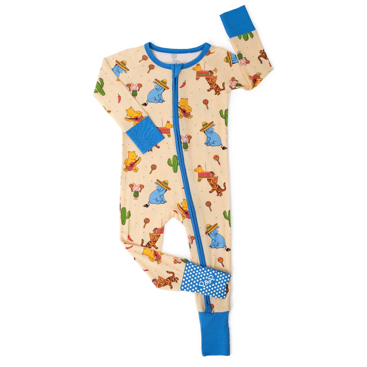 Pooh Bear Pinata Party Bamboo Zip-Up