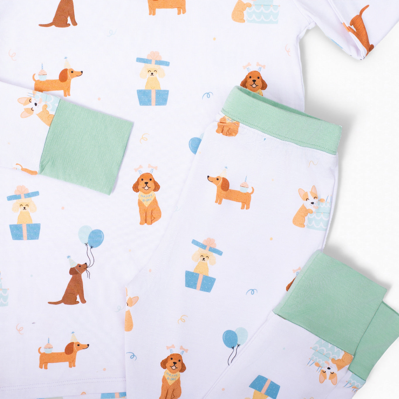 Pawty Pals Bamboo Two-Piece Long Set