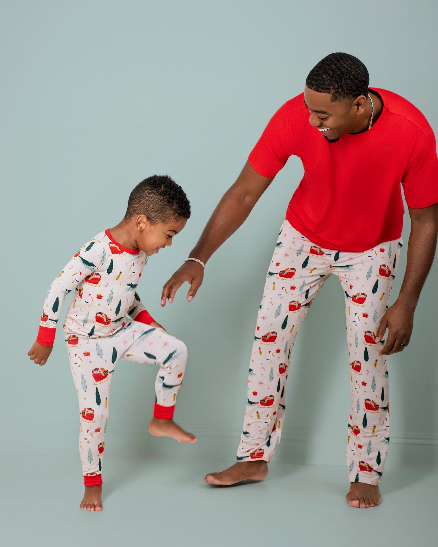 Cajun Christmas Bamboo Two-Piece Long Set