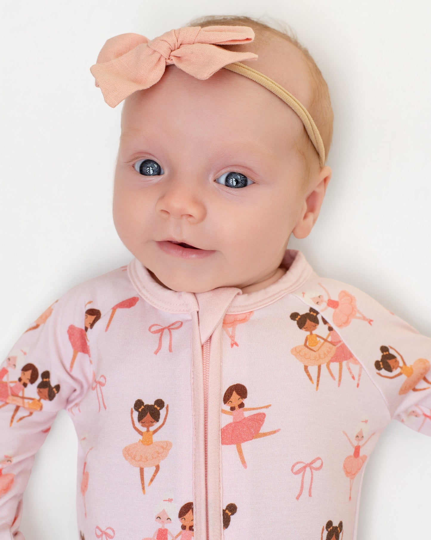 Bows and Ballet Bamboo Zip-Up