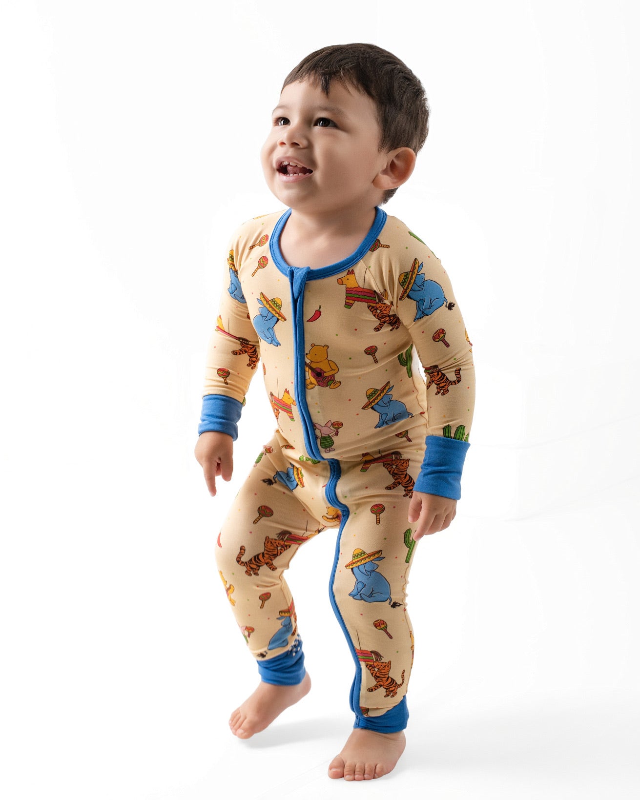 Pooh Bear Pinata Party Bamboo Zip-Up