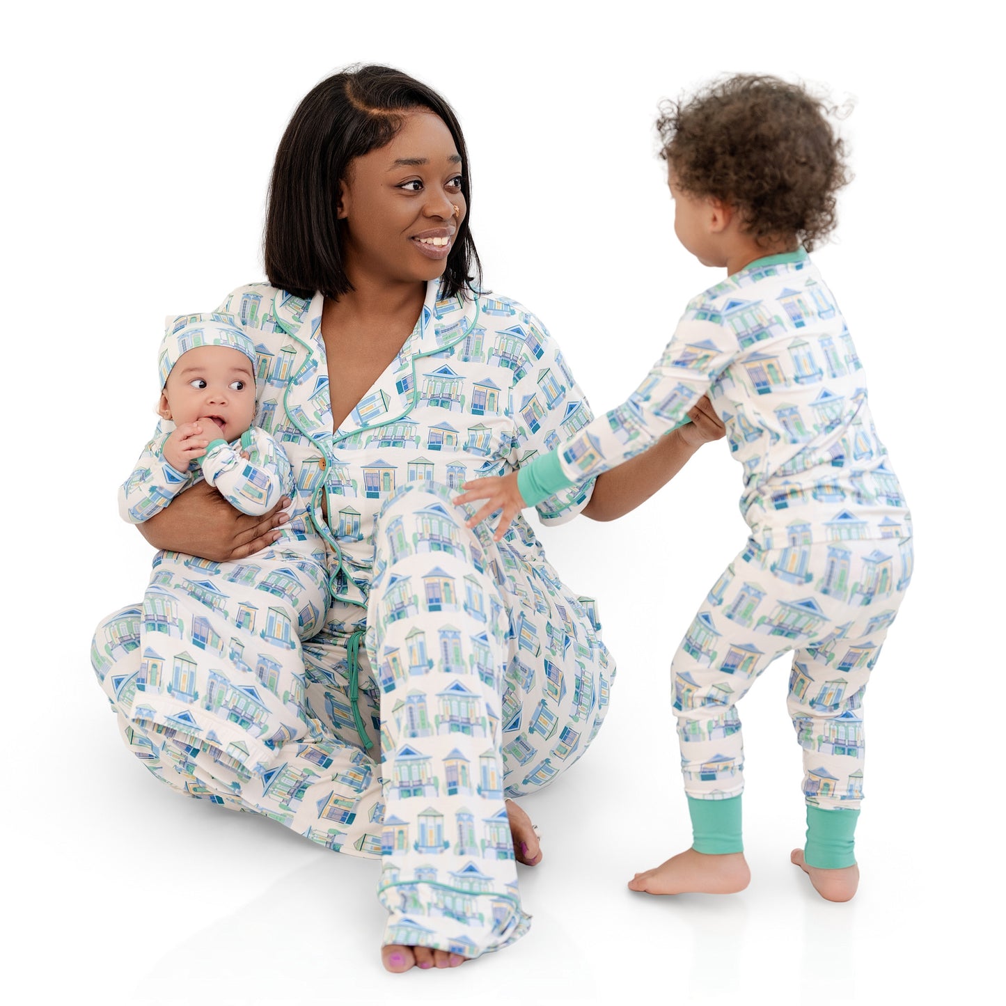 Home Sweet Nola Green Two-Piece Long Set