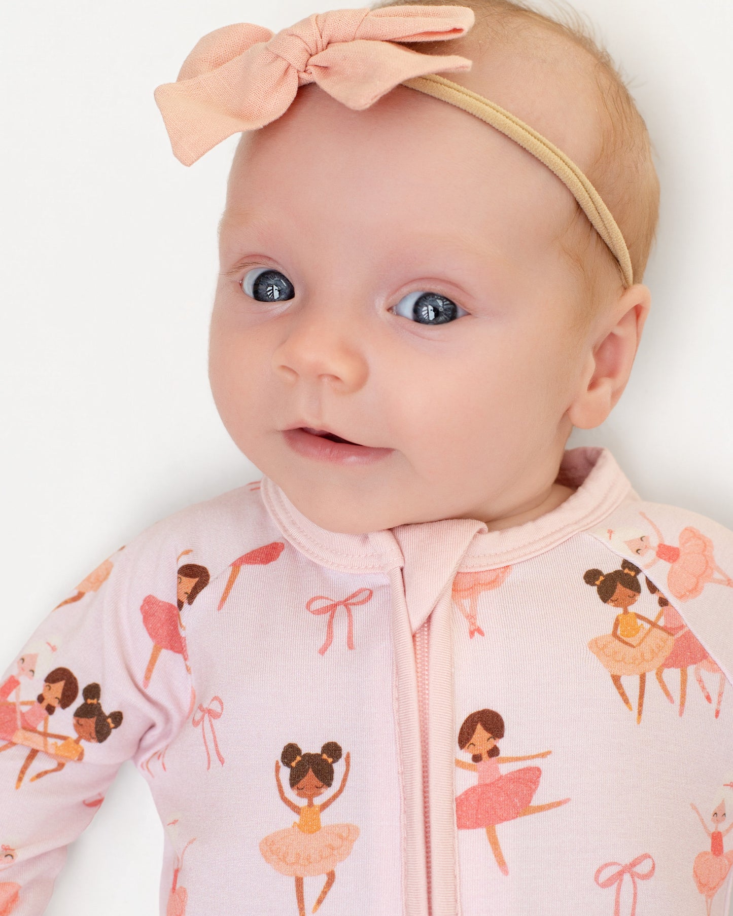 Bows and Ballet Bamboo Zip-Up