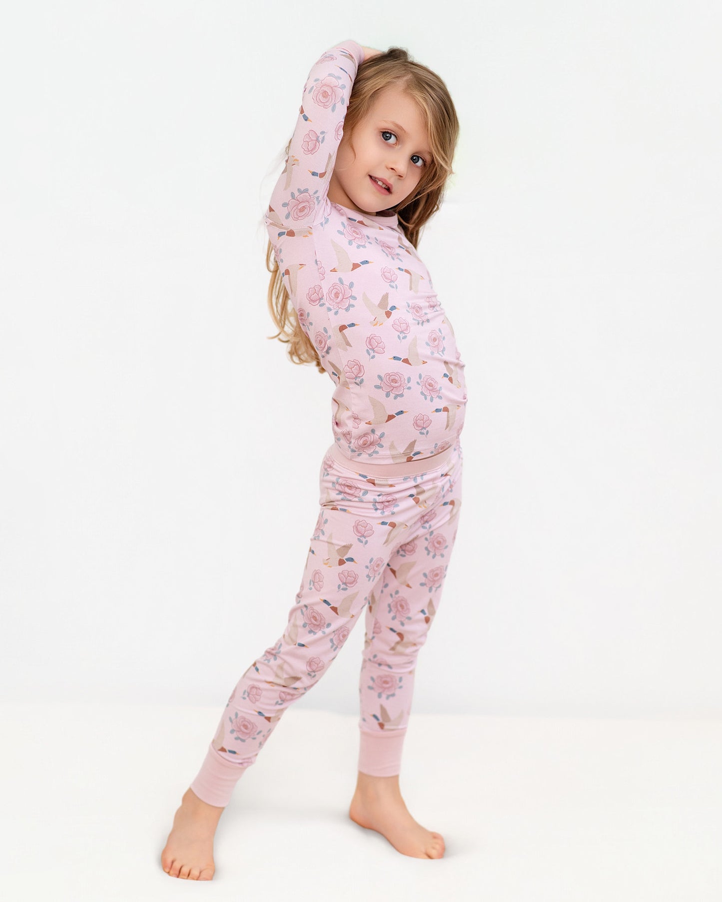 Mallards in Bloom Two-Piece Long Set