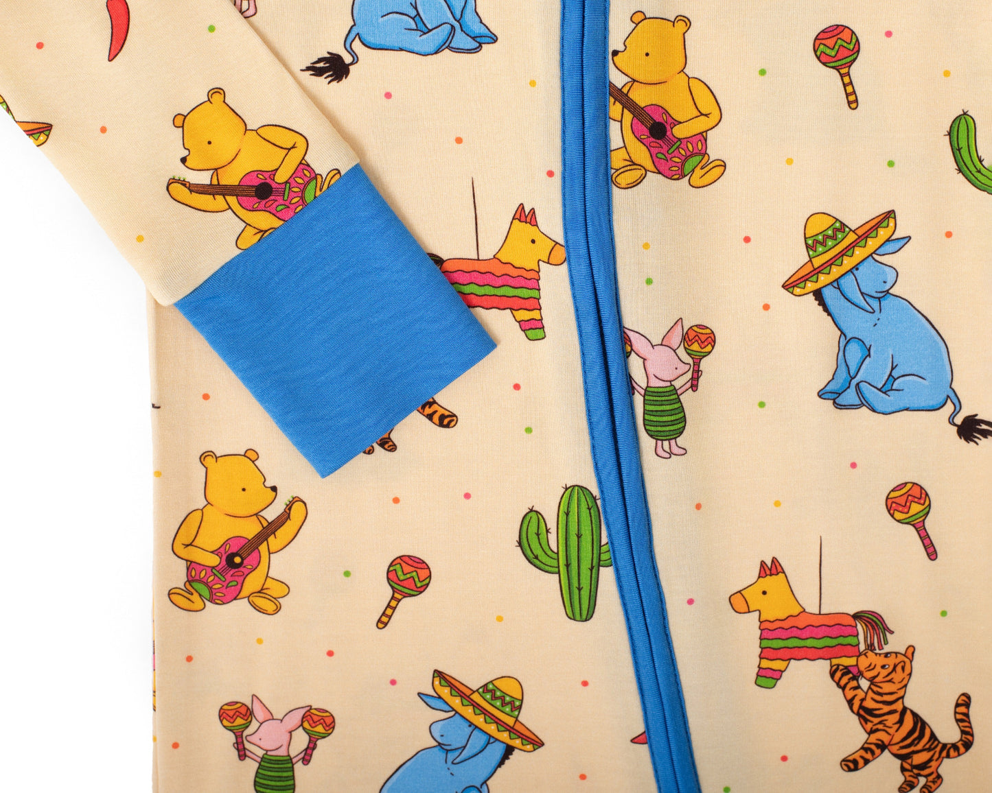Pooh Bear Pinata Party Bamboo Zip-Up