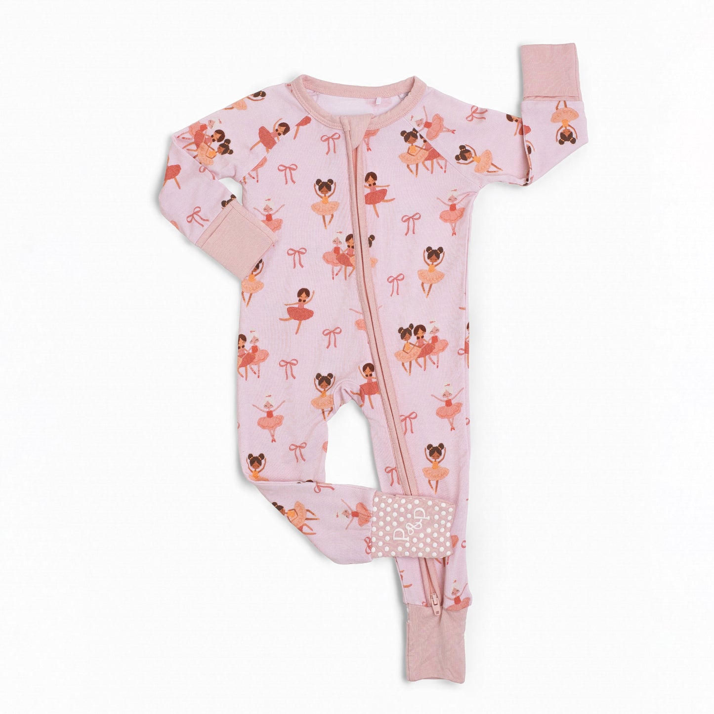 Bows and Ballet Bamboo Zip-Up