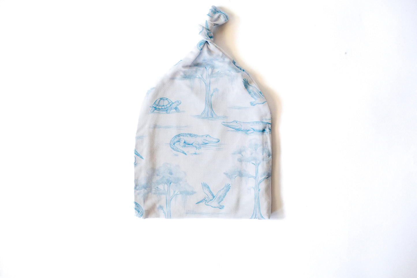 Blue Bayou Toile Sleepy Gown & Beanie Hat