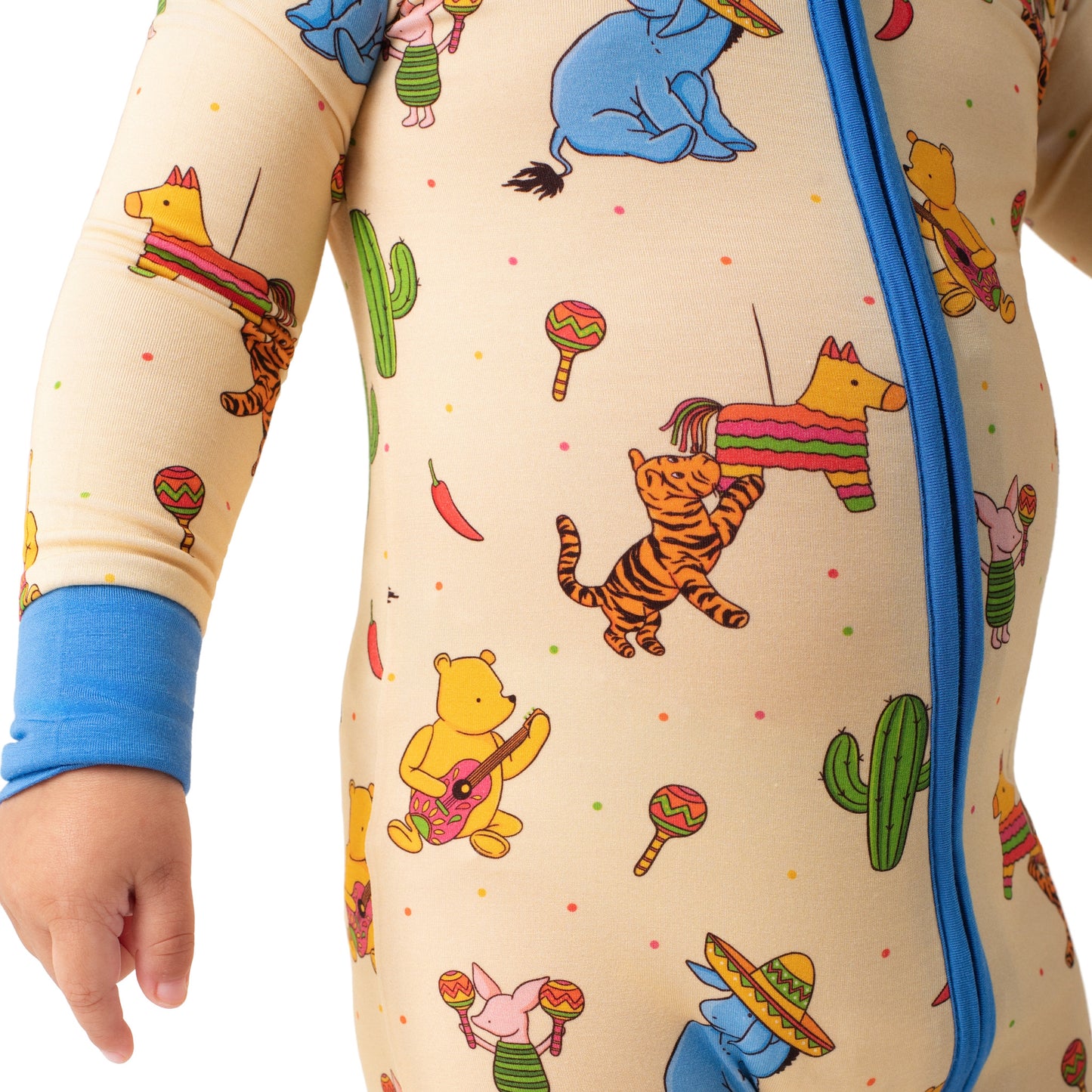 Pooh Bear Pinata Party Bamboo Zip-Up