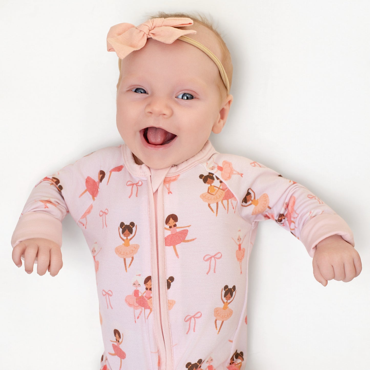 Bows and Ballet Bamboo Zip-Up