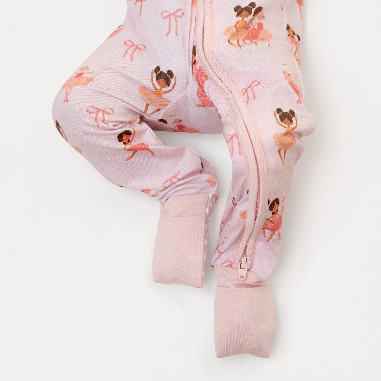 Bows and Ballet Bamboo Zip-Up