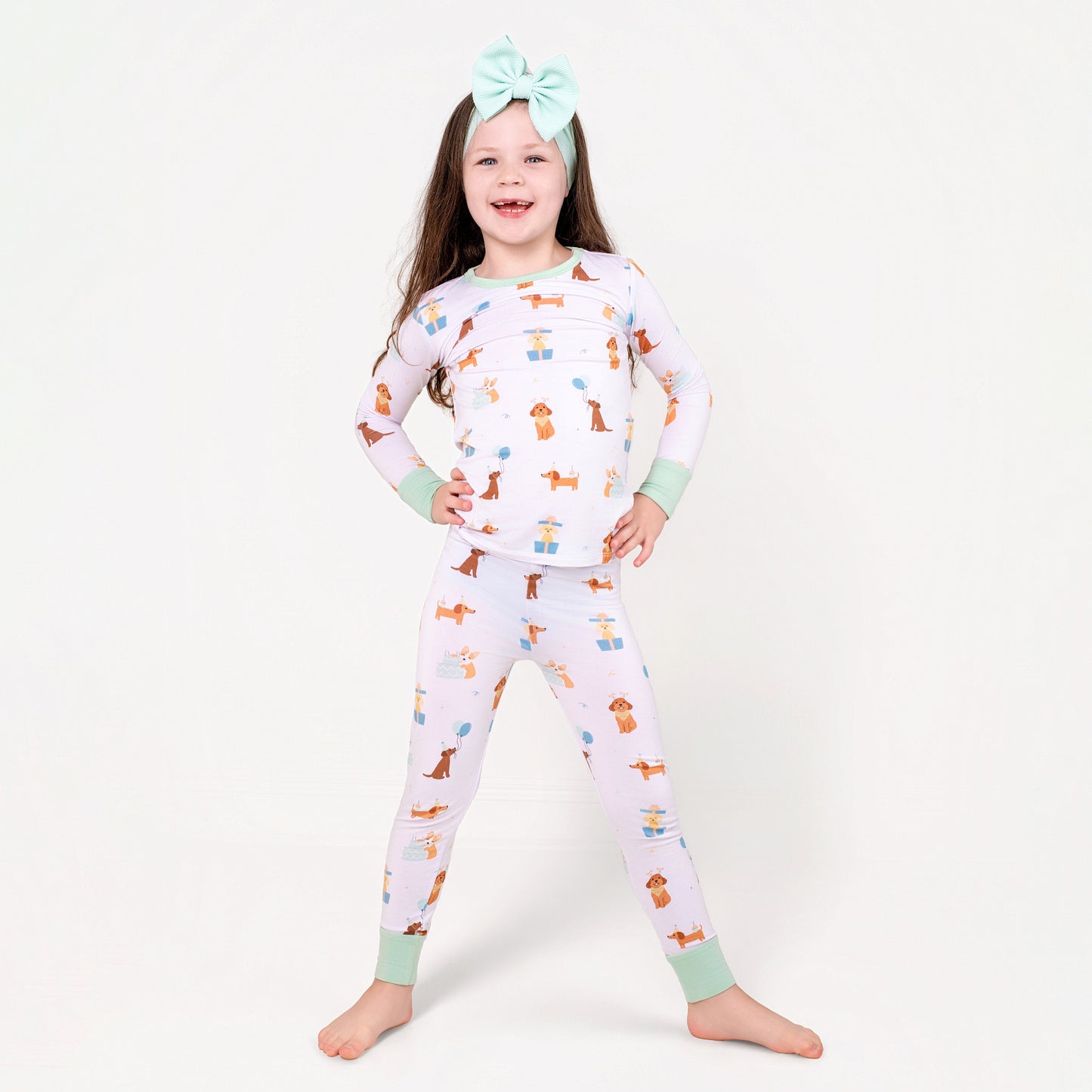 Pawty Pals Bamboo Two-Piece Long Set