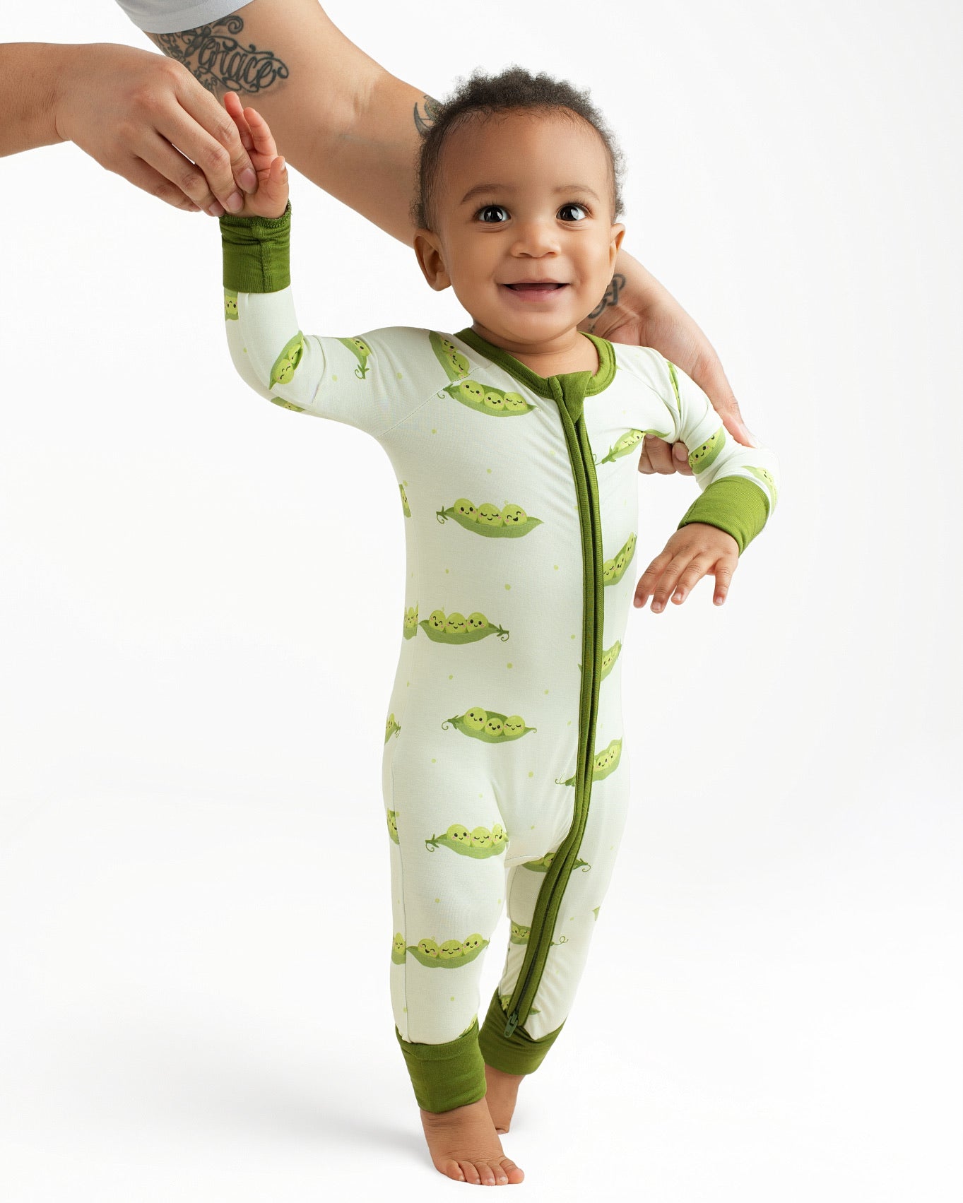 Sweet Pea Bamboo Zip-Up