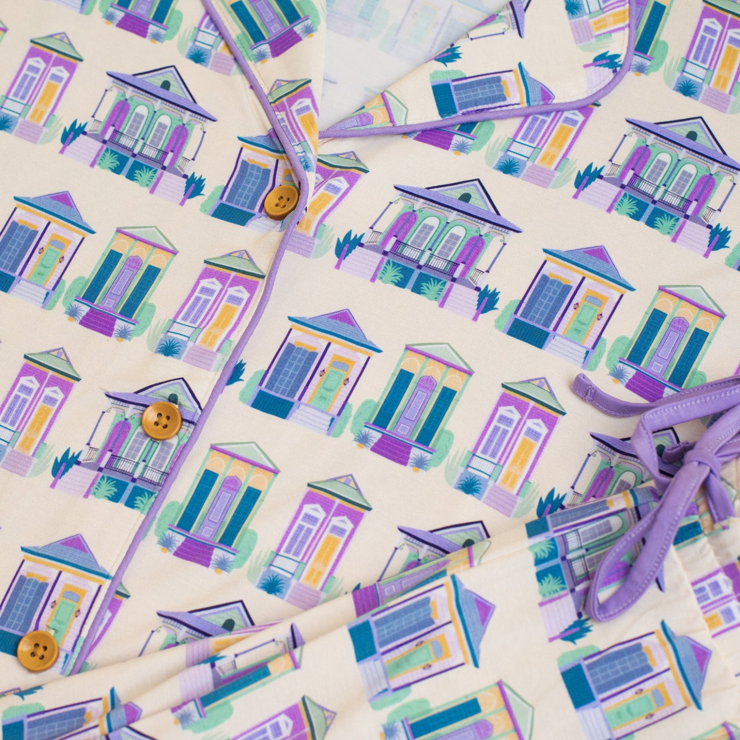 Home Sweet Nola Purple Women's Pajama Set