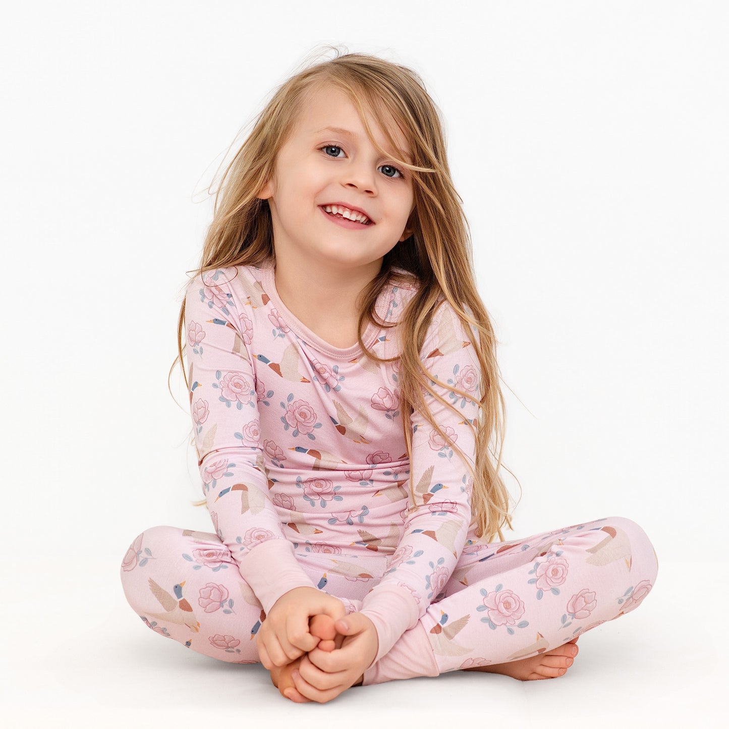 Mallards in Bloom Two-Piece Long Set