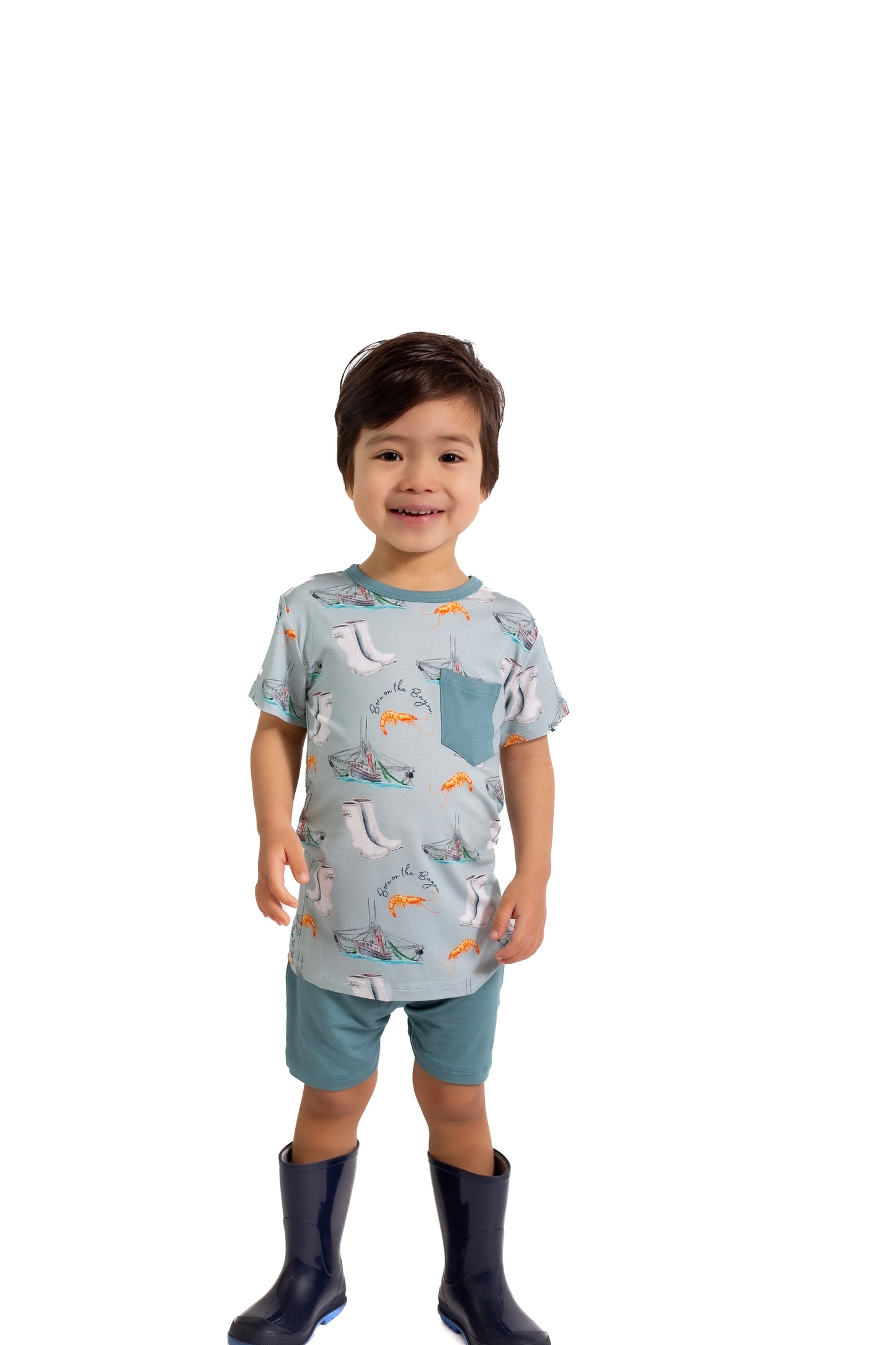Born on the Bayou Pocket Shirt & Shorts