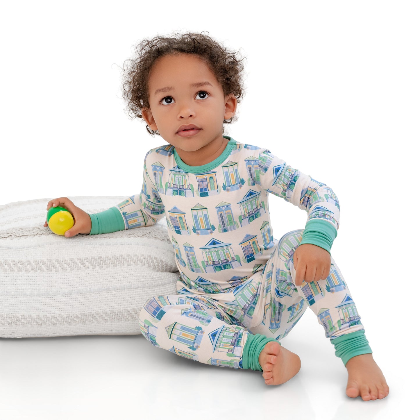 Home Sweet Nola Green Two-Piece Long Set