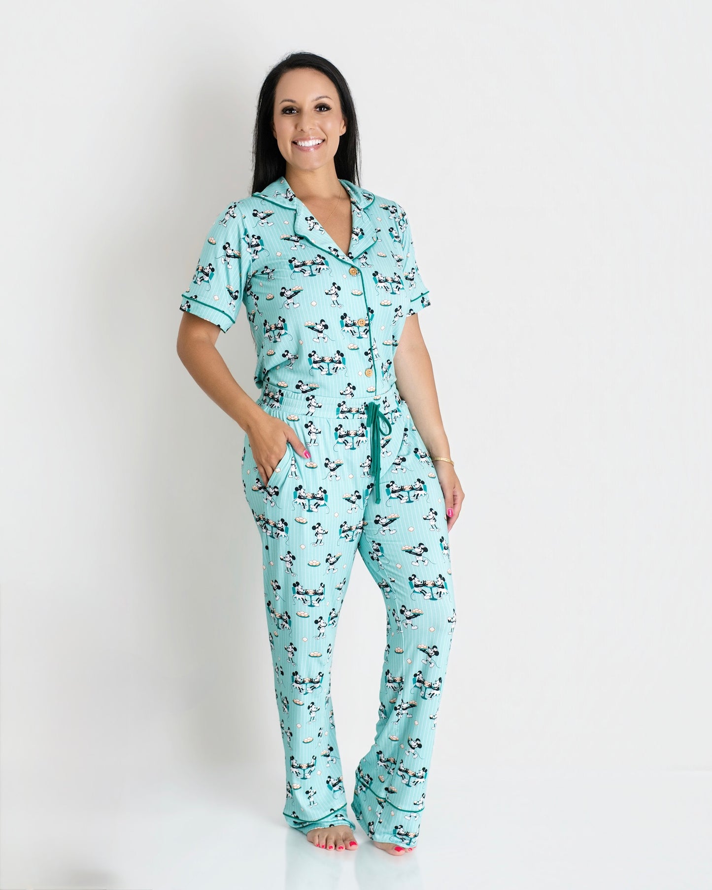 Powdered Sugar Pals Women's Short-Sleeve Shirt and Pants Set