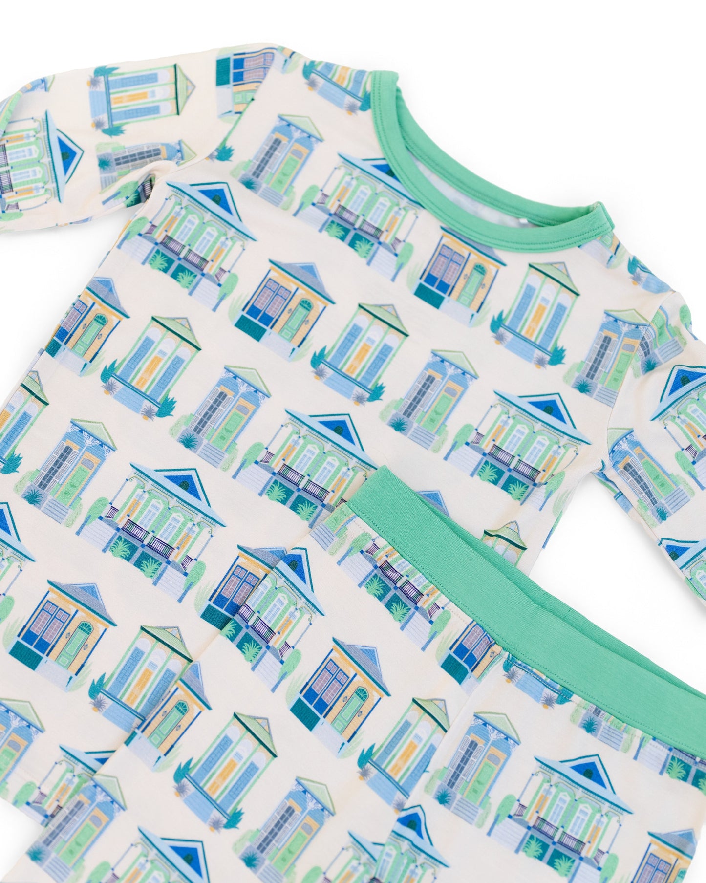 Home Sweet Nola Green Two-Piece Long Set