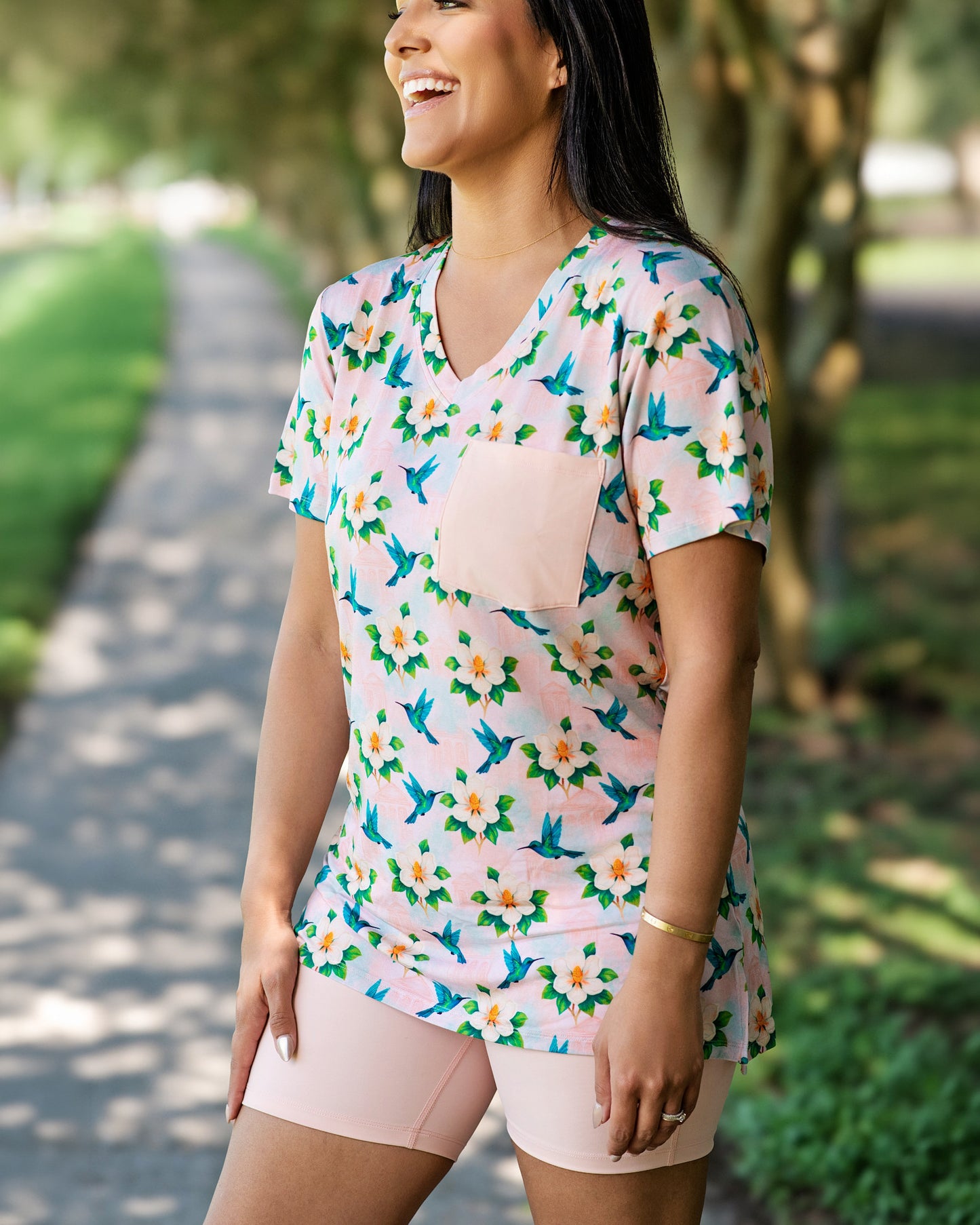 Garden District Women's Short-Sleeve Biker Set