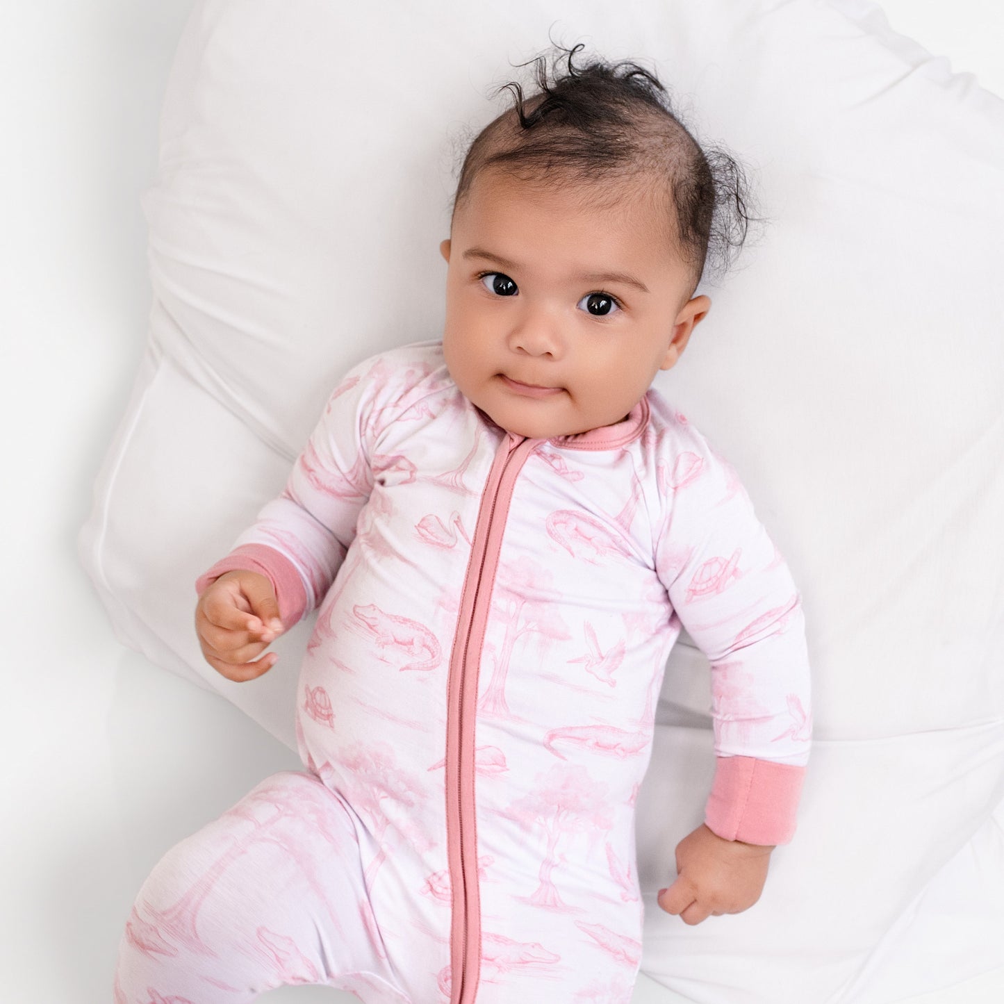 Pink Bayou Toile Zip-Up