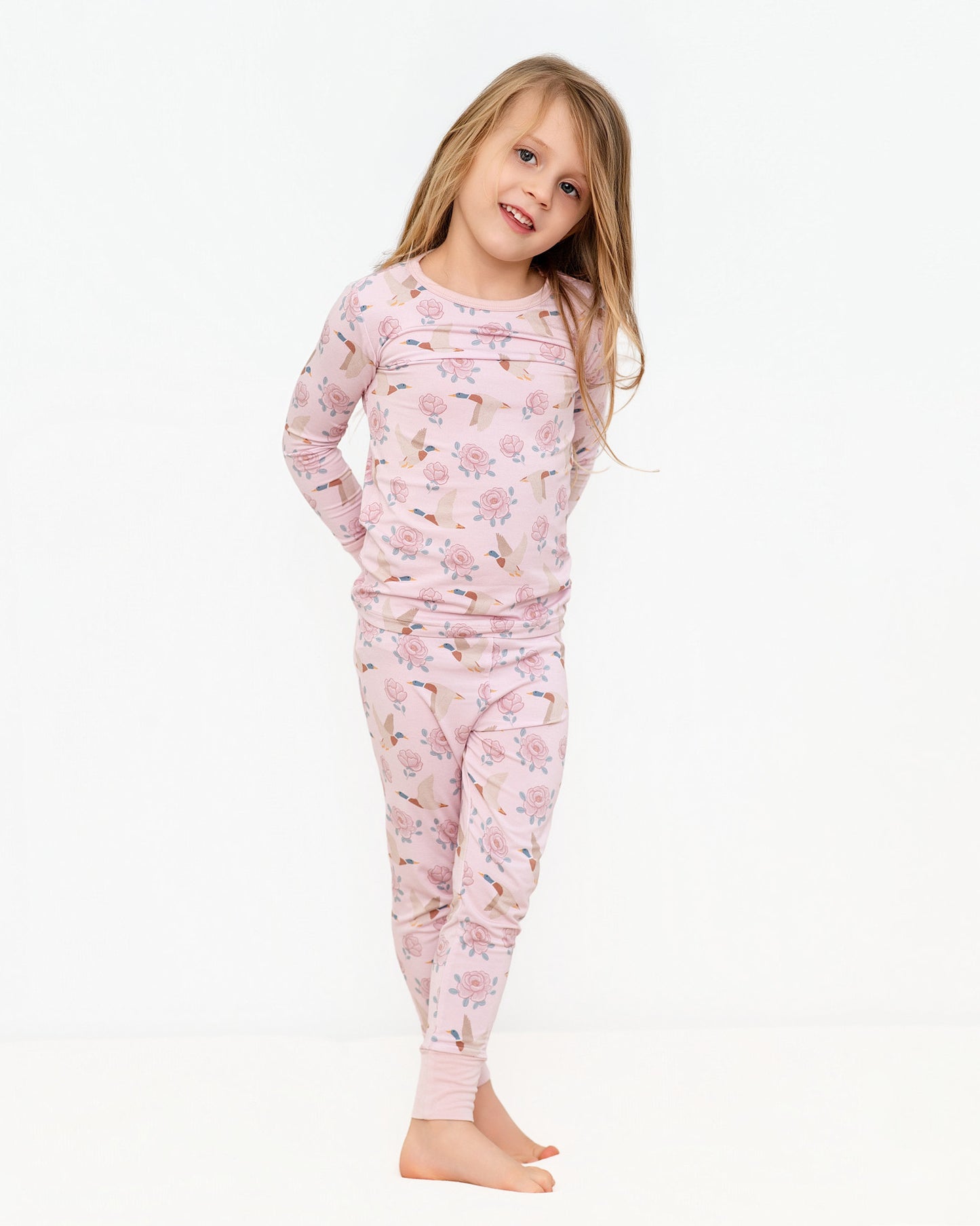 Mallards in Bloom Two-Piece Long Set