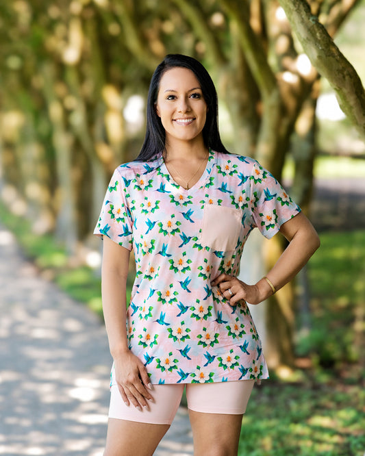 Garden District Women's Short-Sleeve Biker Set