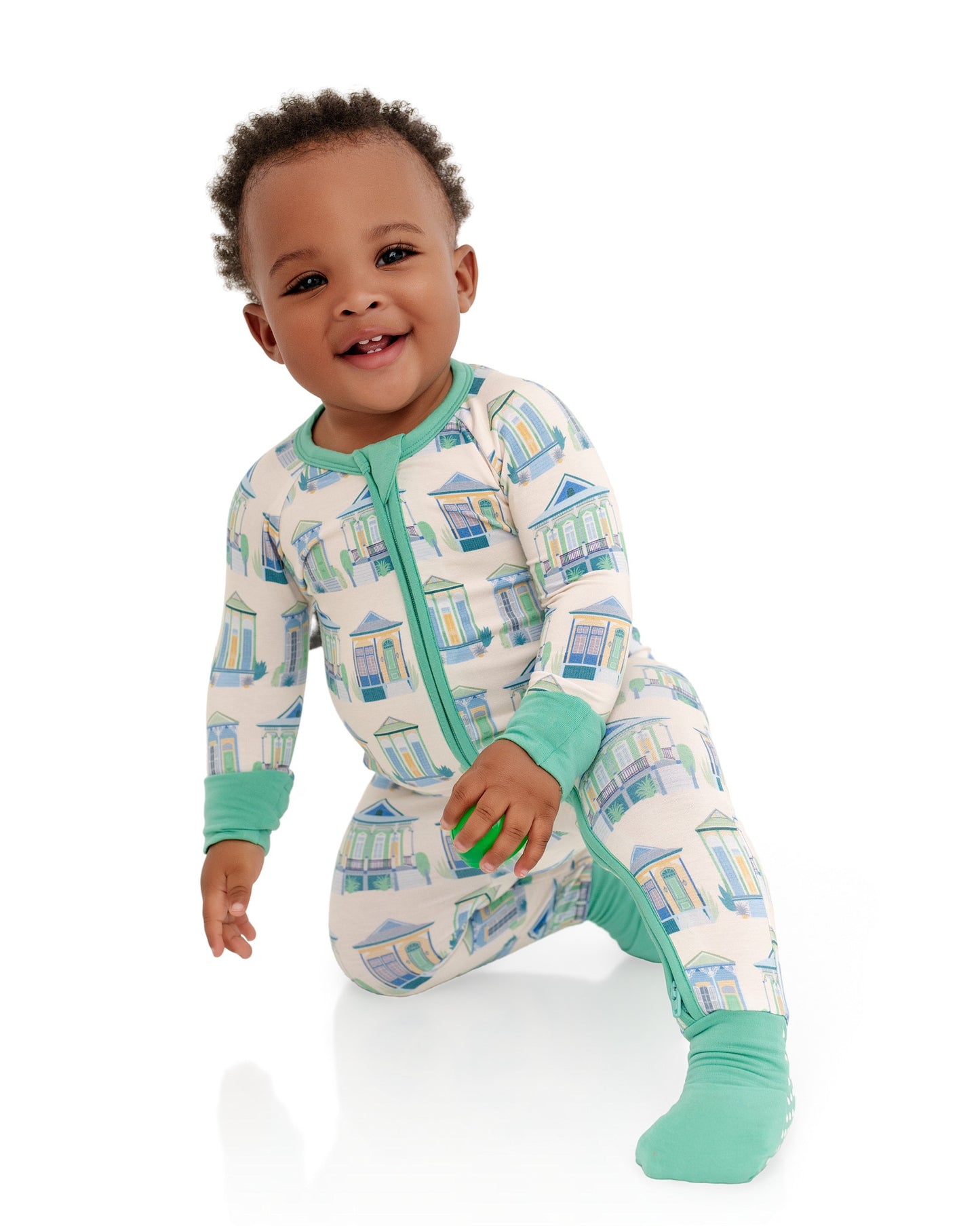 Home Sweet Nola Green Zip-Up