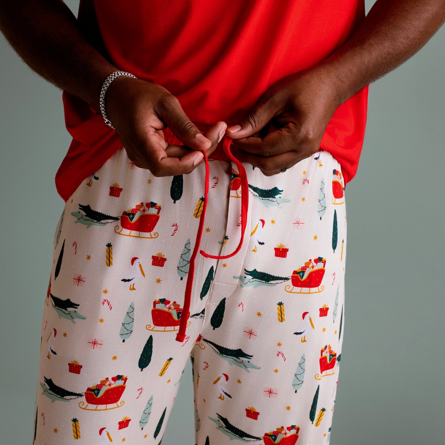 Cajun Christmas Men's Pajama Pants