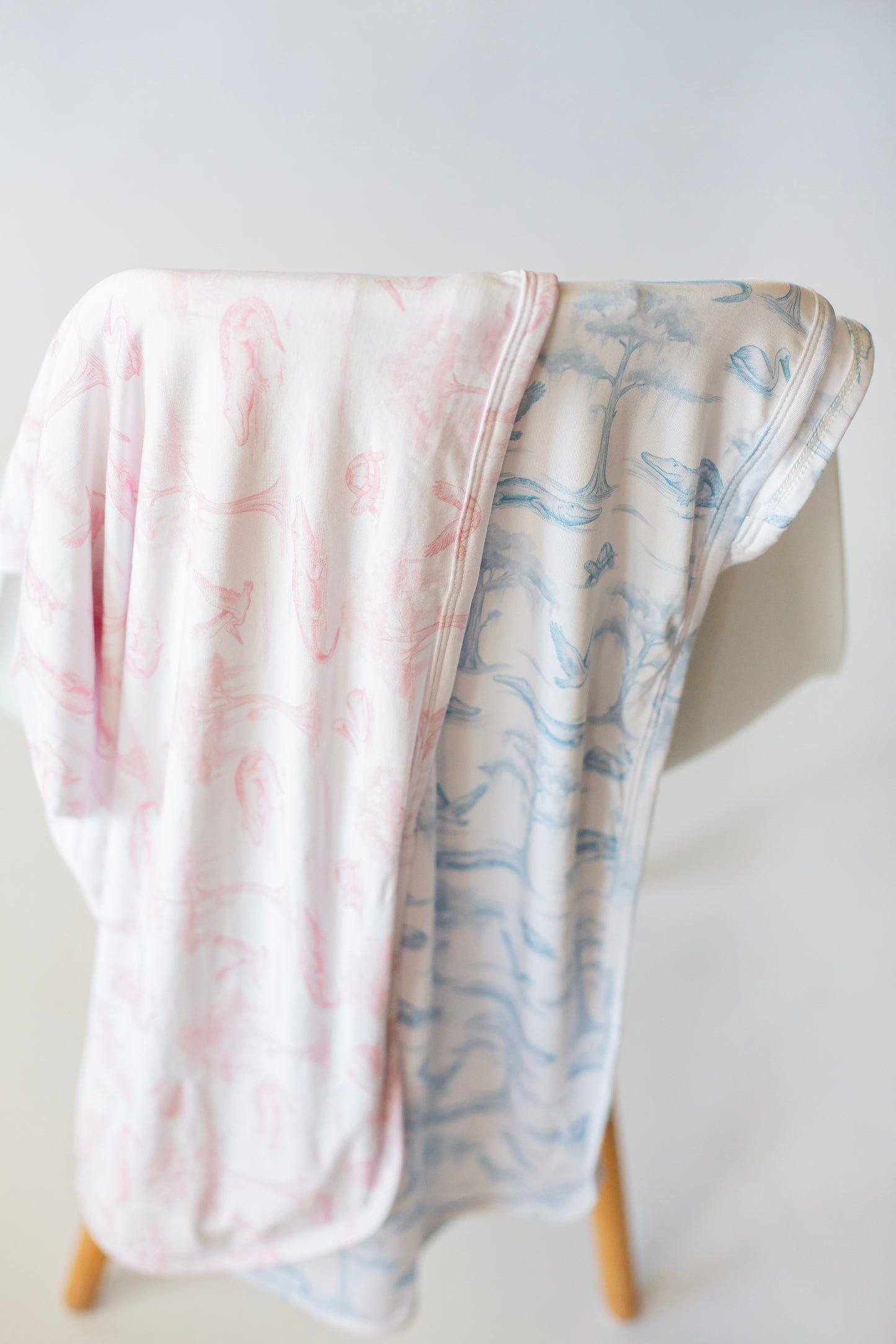 Blue Bayou Toile Swaddle