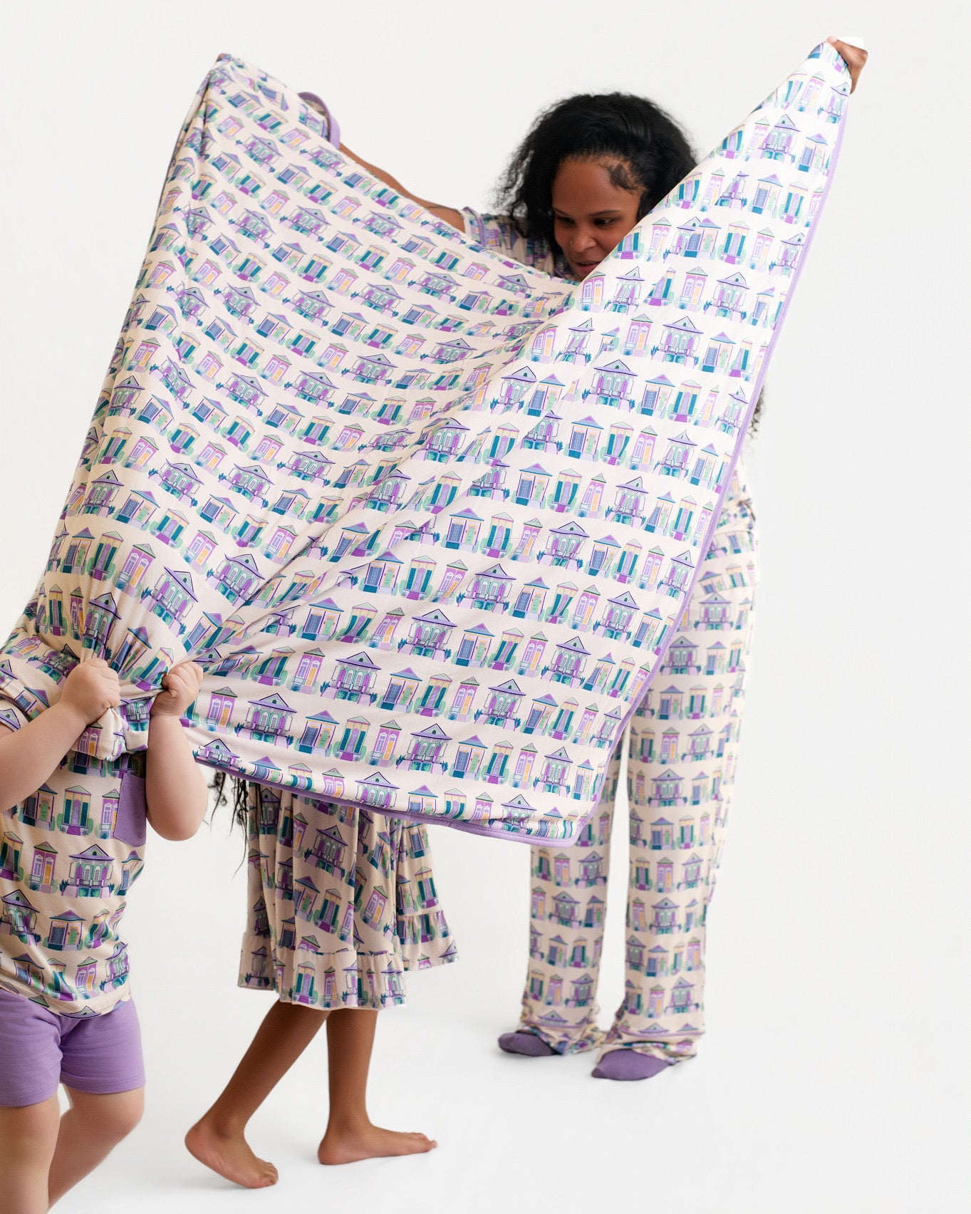 Home Sweet Nola Large Throw Quilt Blanket