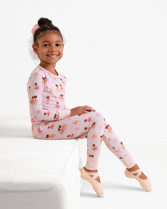 Bows and Ballet Bamboo Two-Piece Long Set
