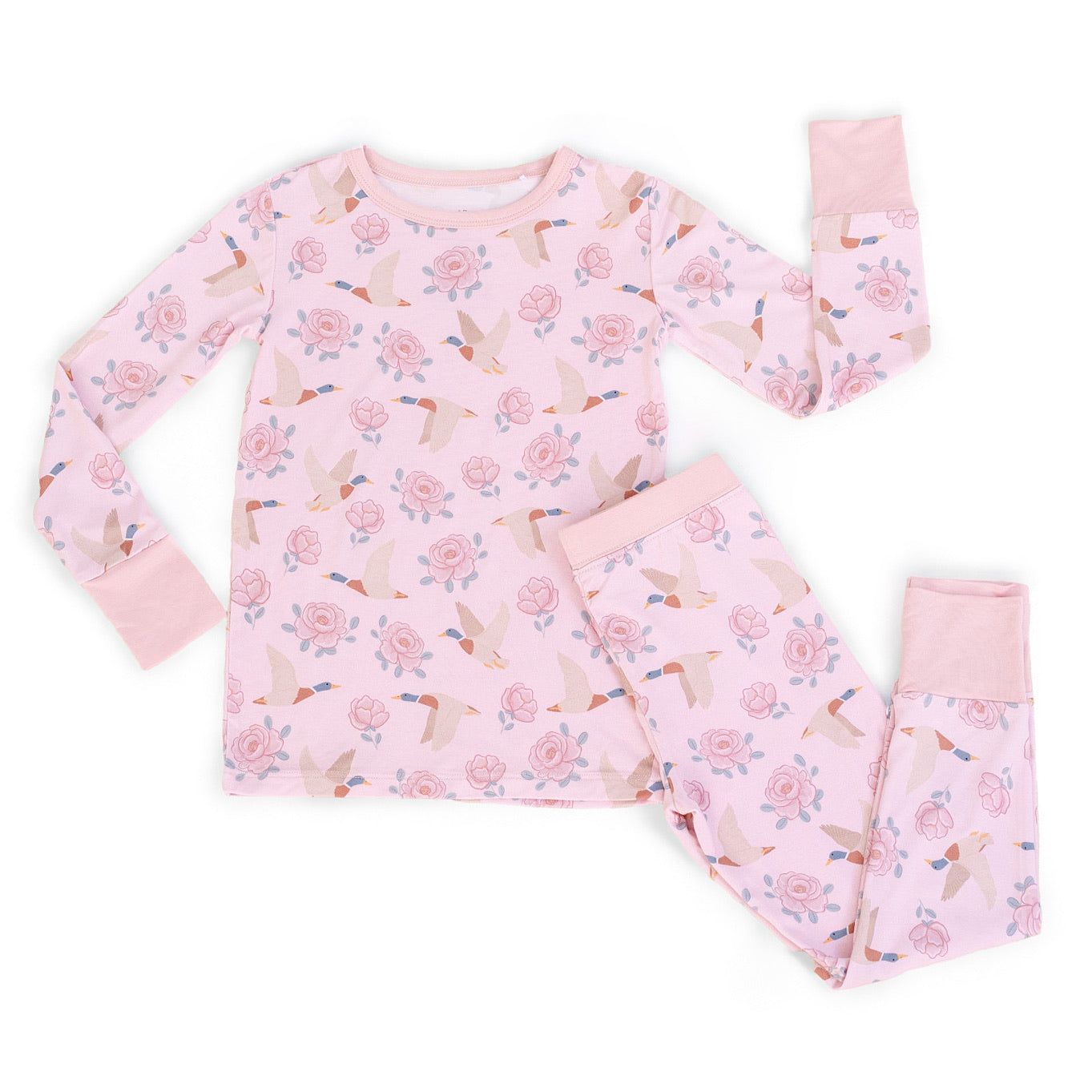 Mallards in Bloom Two-Piece Long Set