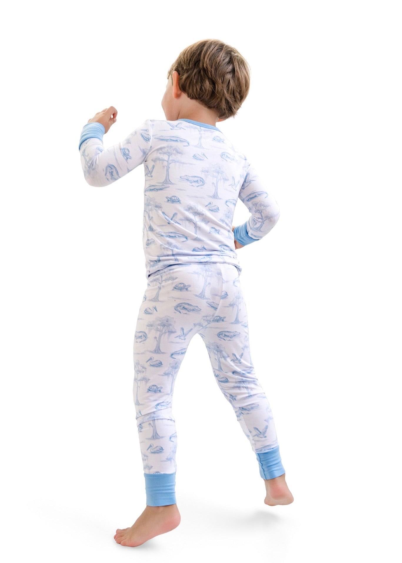 Blue Bayou Toile Two-Piece Long Set