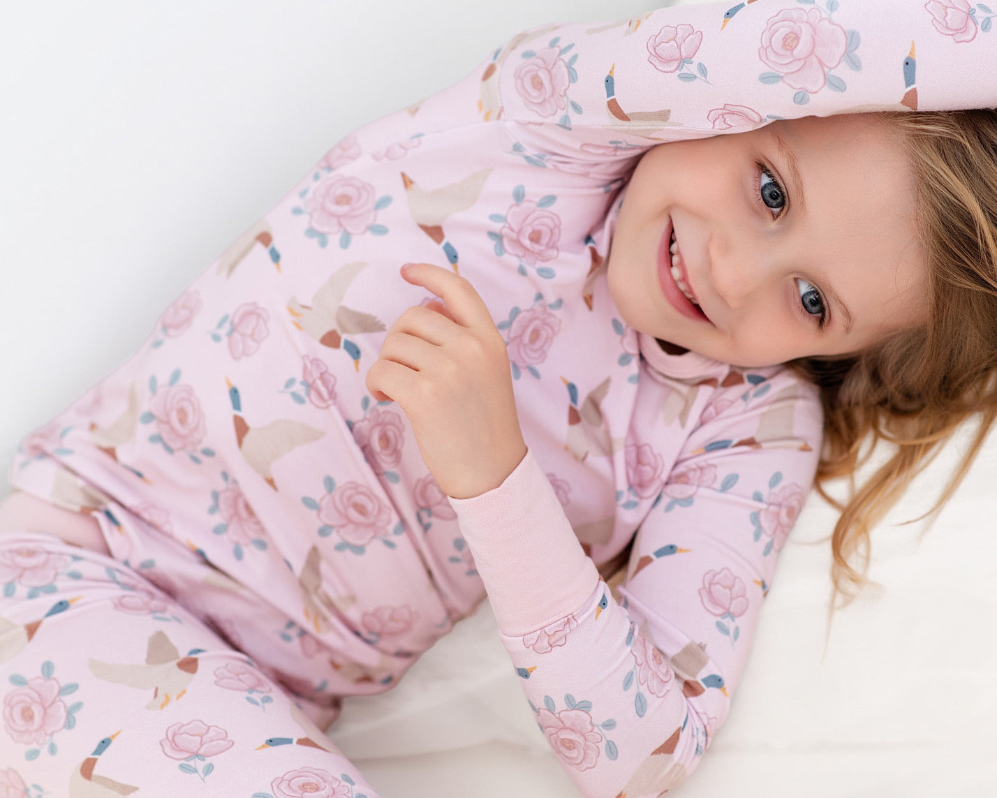 Mallards in Bloom Two-Piece Long Set