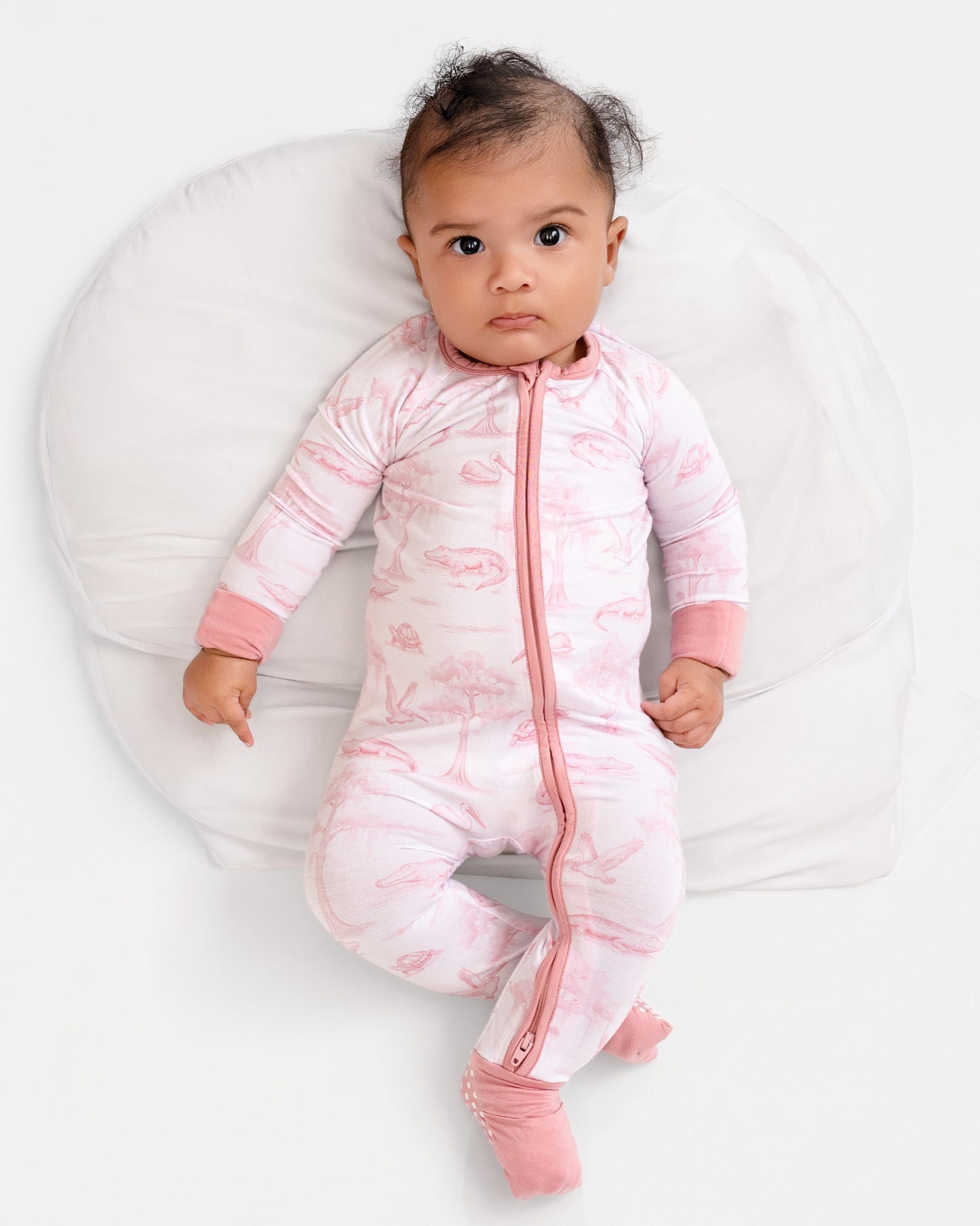 Pink Bayou Toile Zip-Up