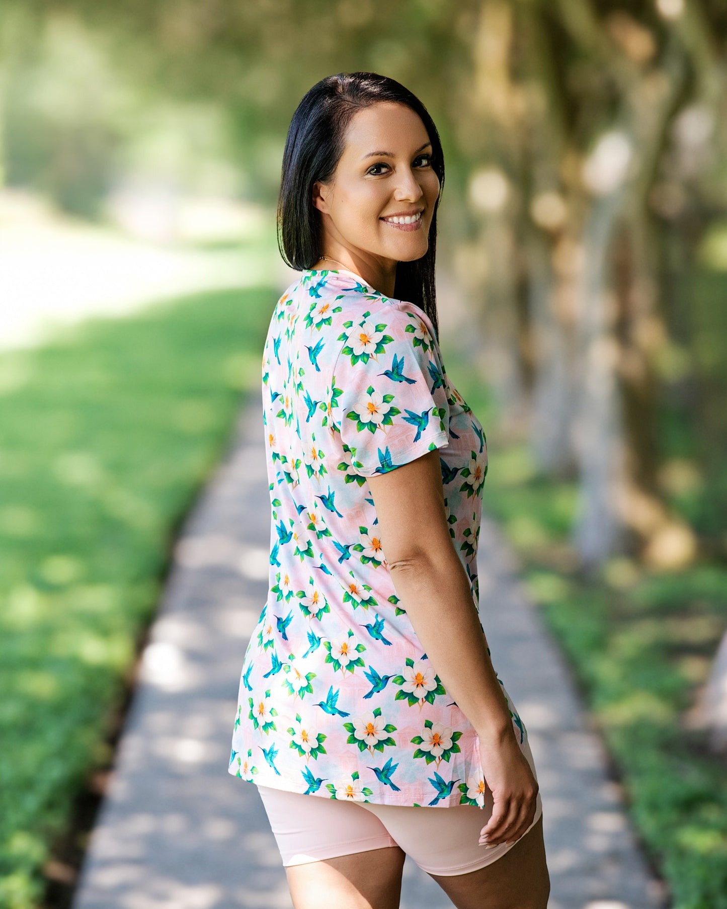 Garden District Women's Short-Sleeve Biker Set
