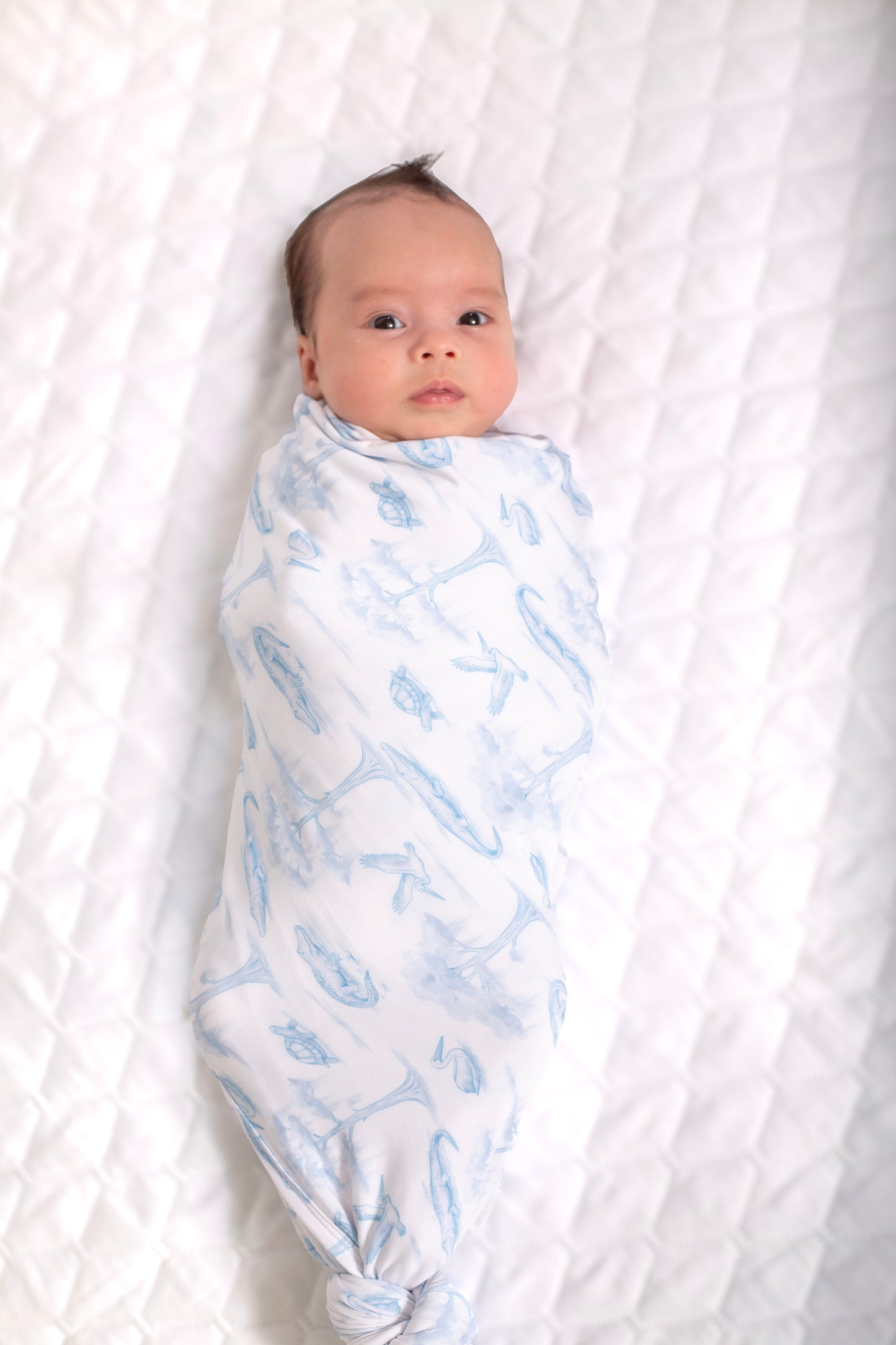 Blue Bayou Toile Swaddle