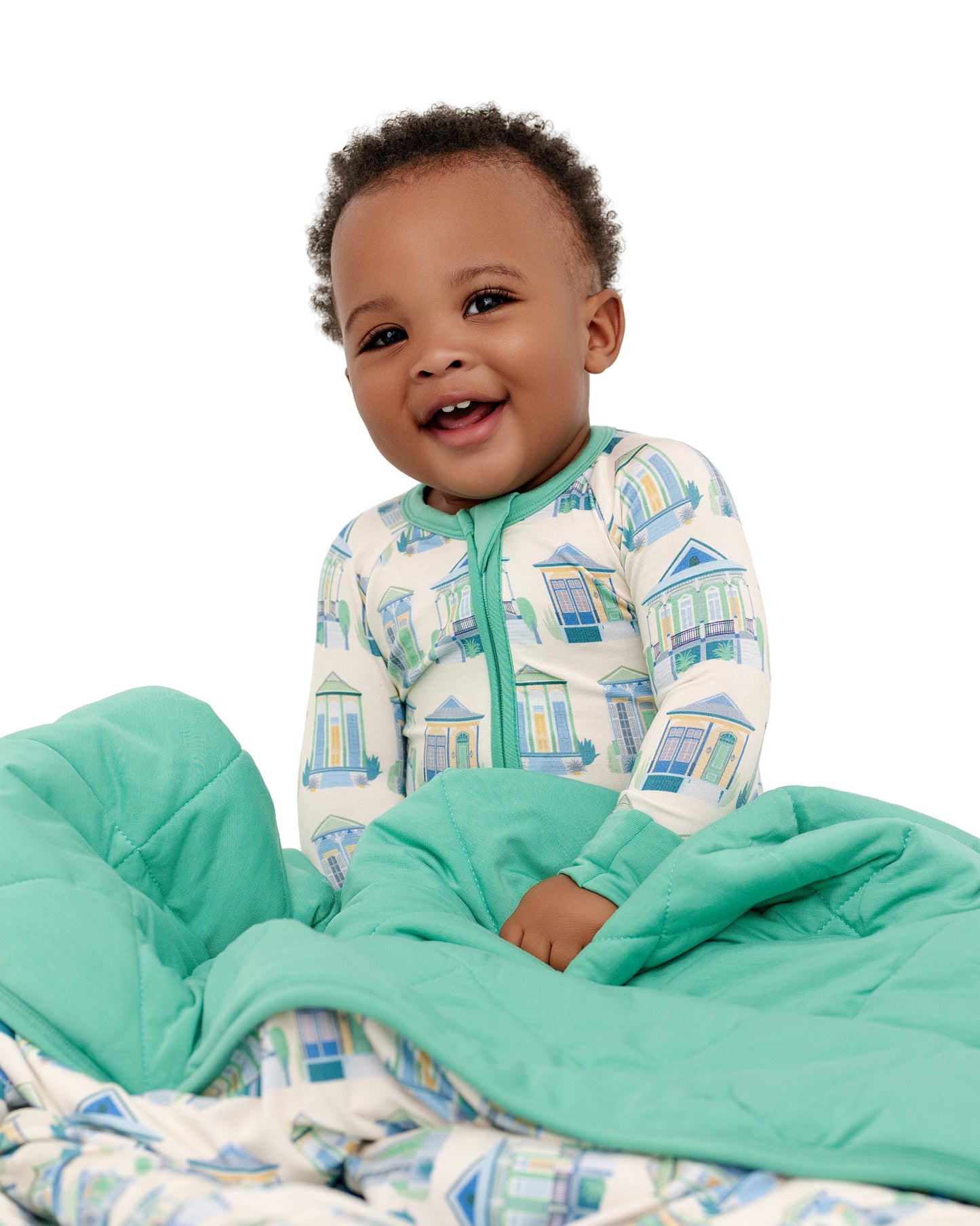 Home Sweet Nola Green Zip-Up