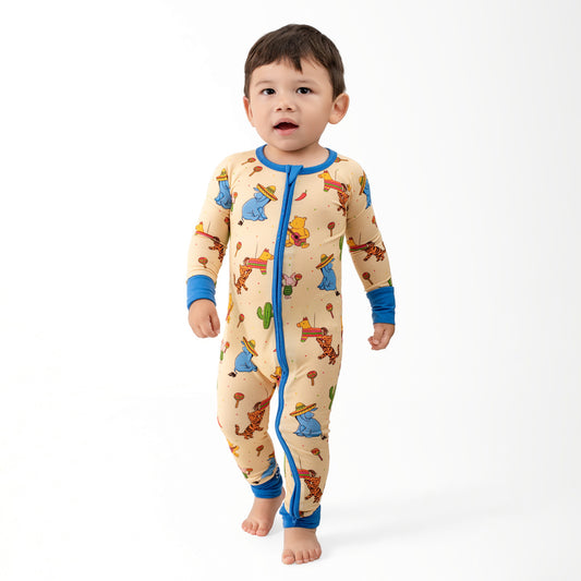 Pooh Bear Pinata Party Bamboo Zip-Up