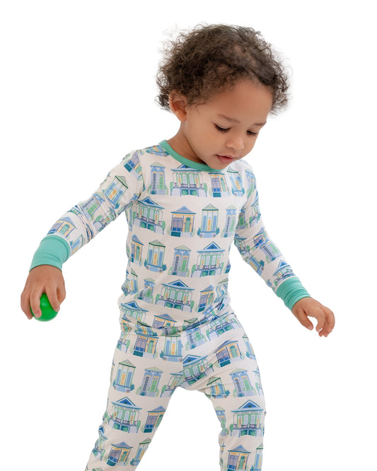 Home Sweet Nola Green Two-Piece Long Set