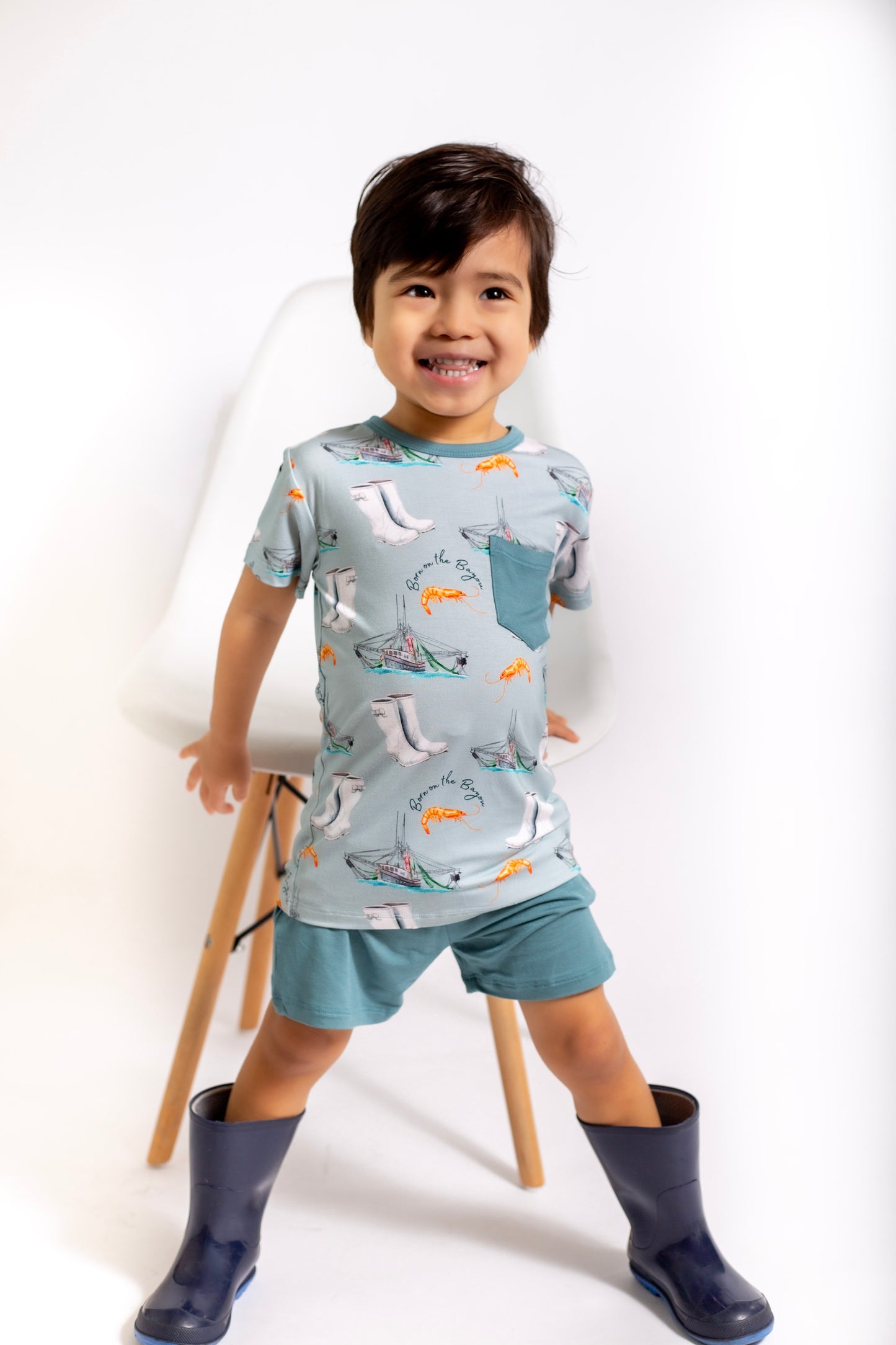 Born on the Bayou Pocket Shirt & Shorts