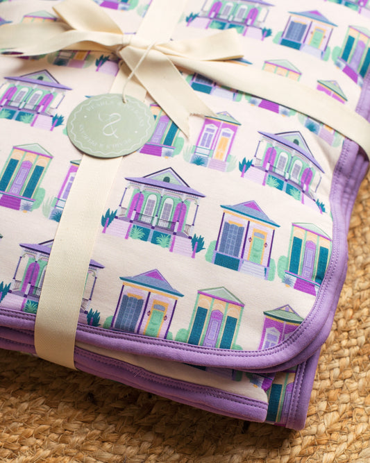 Home Sweet Nola Large Throw Quilt Blanket