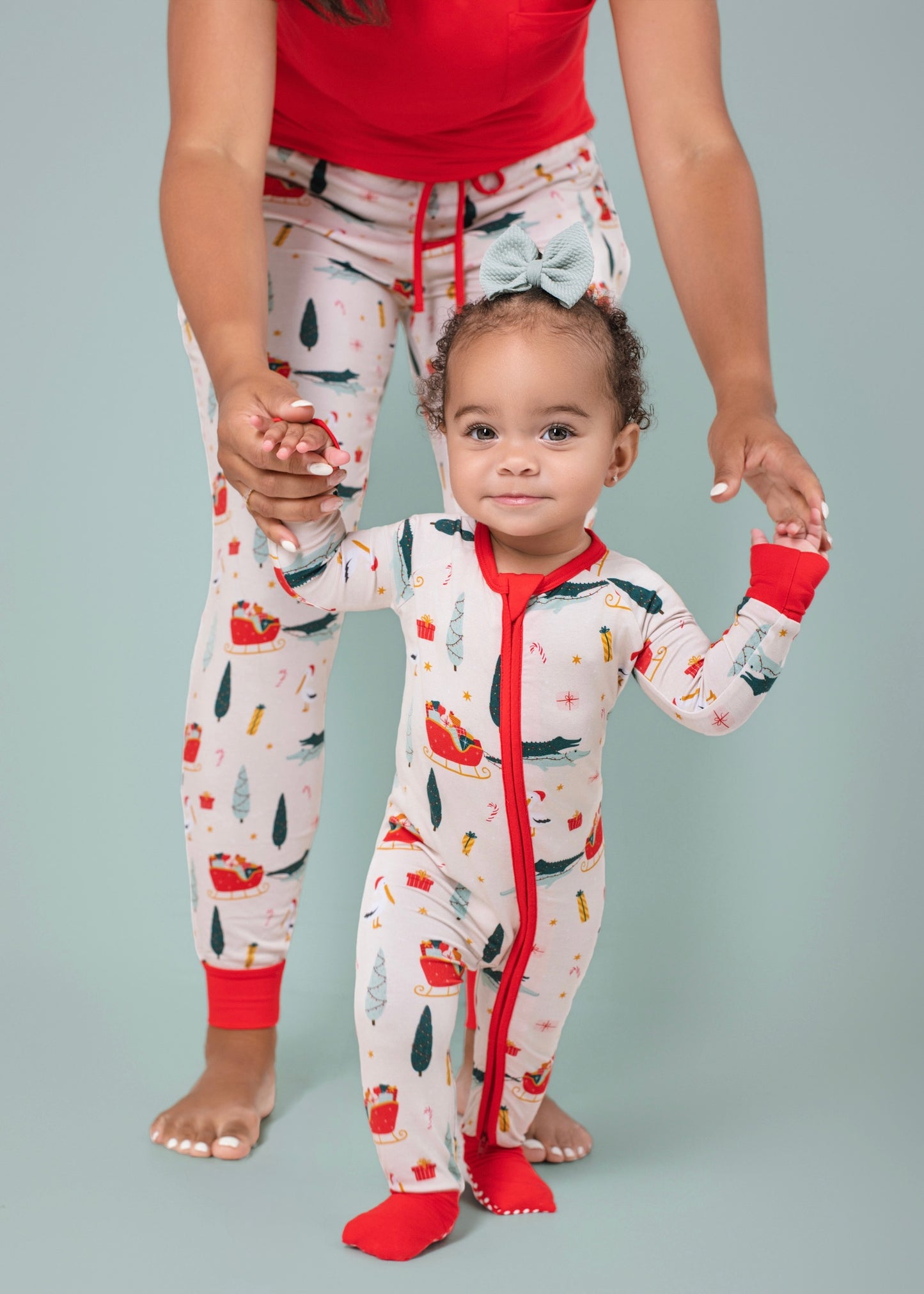 Cajun Christmas Bamboo Zip-Up