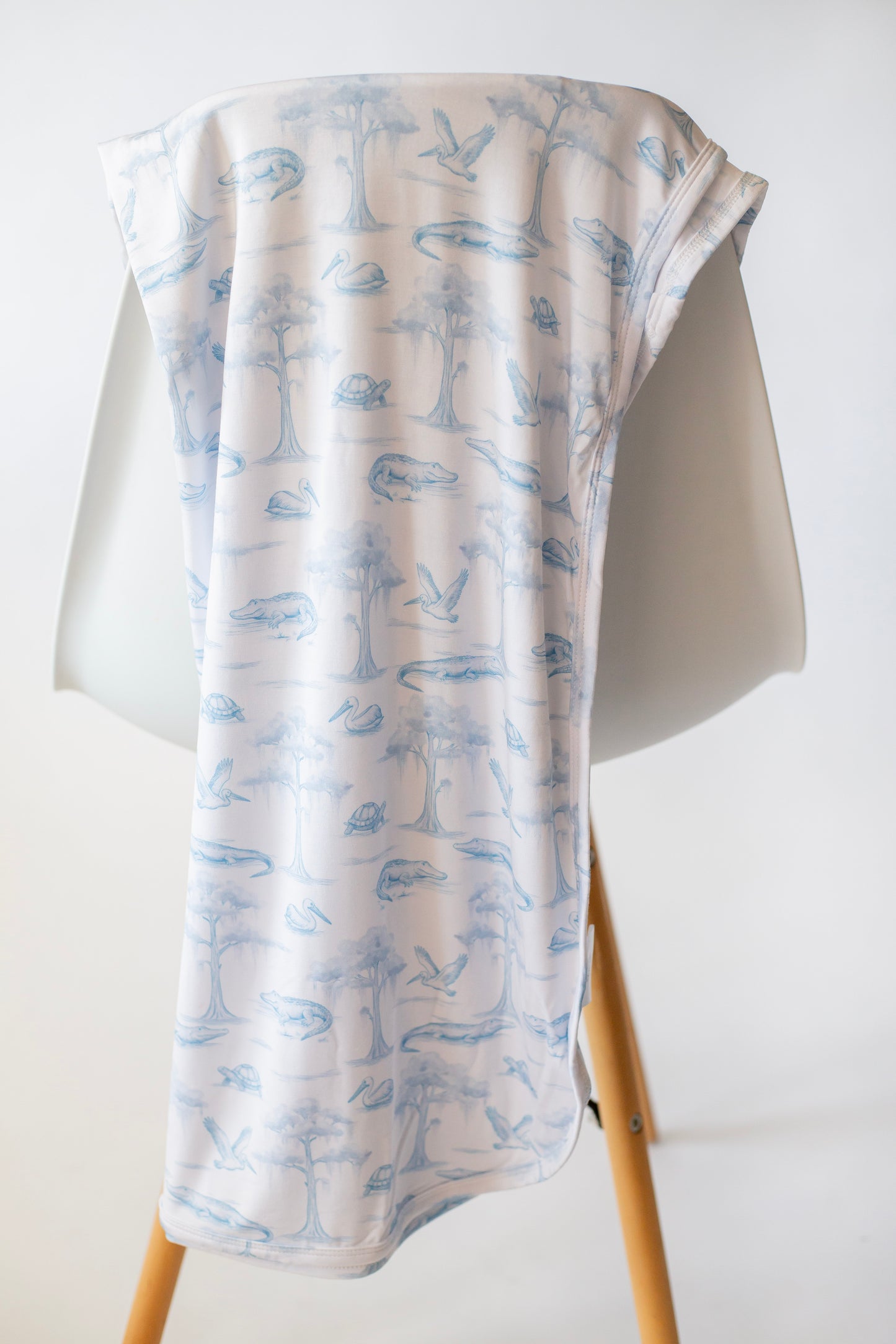Blue Bayou Toile Swaddle