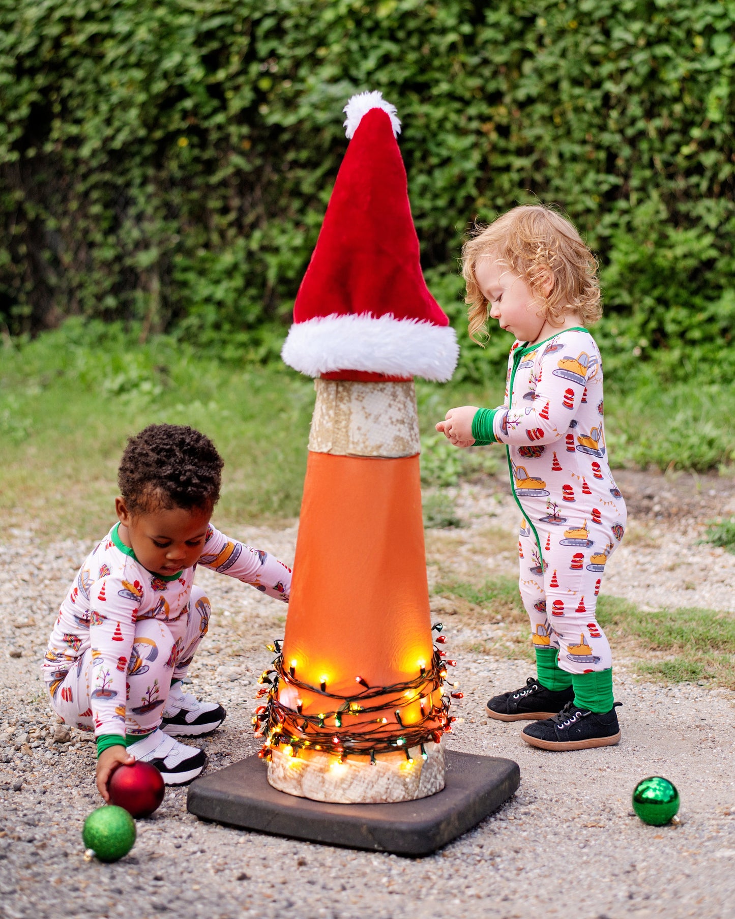 Pothole Christmas Bamboo Two-Piece Long Set