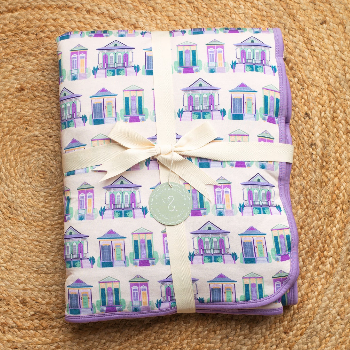 Home Sweet Nola Large Throw Quilt Blanket