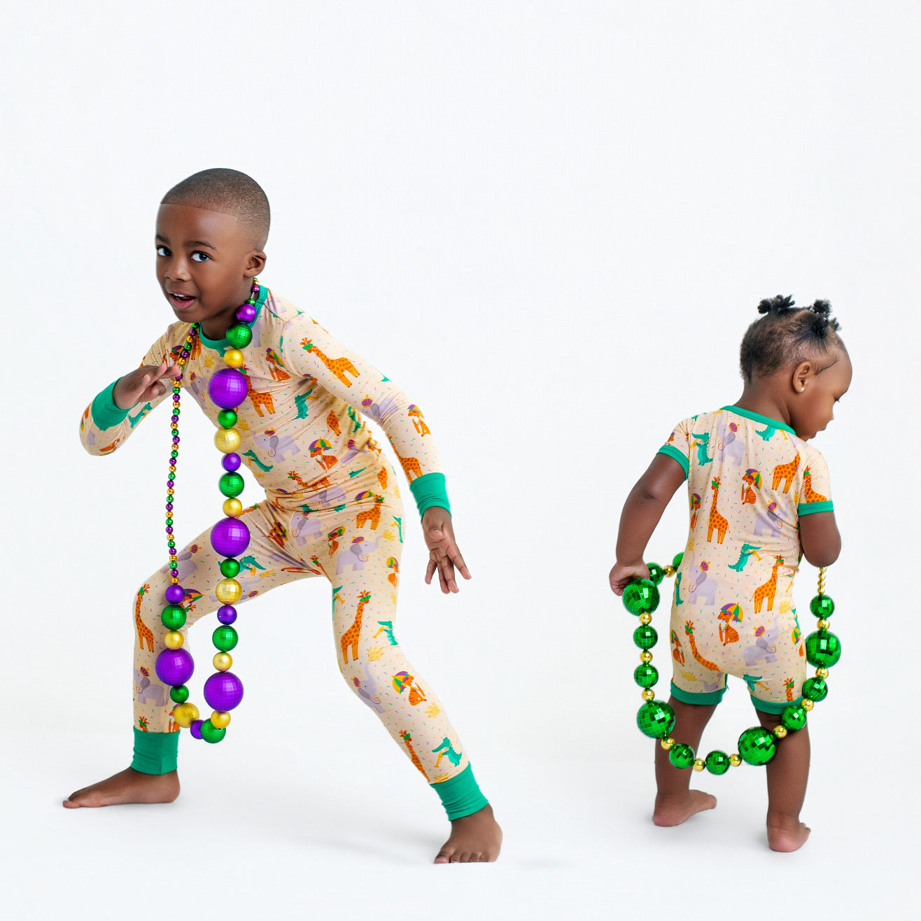 Zoo Mardi Gras Two-Piece Long Set