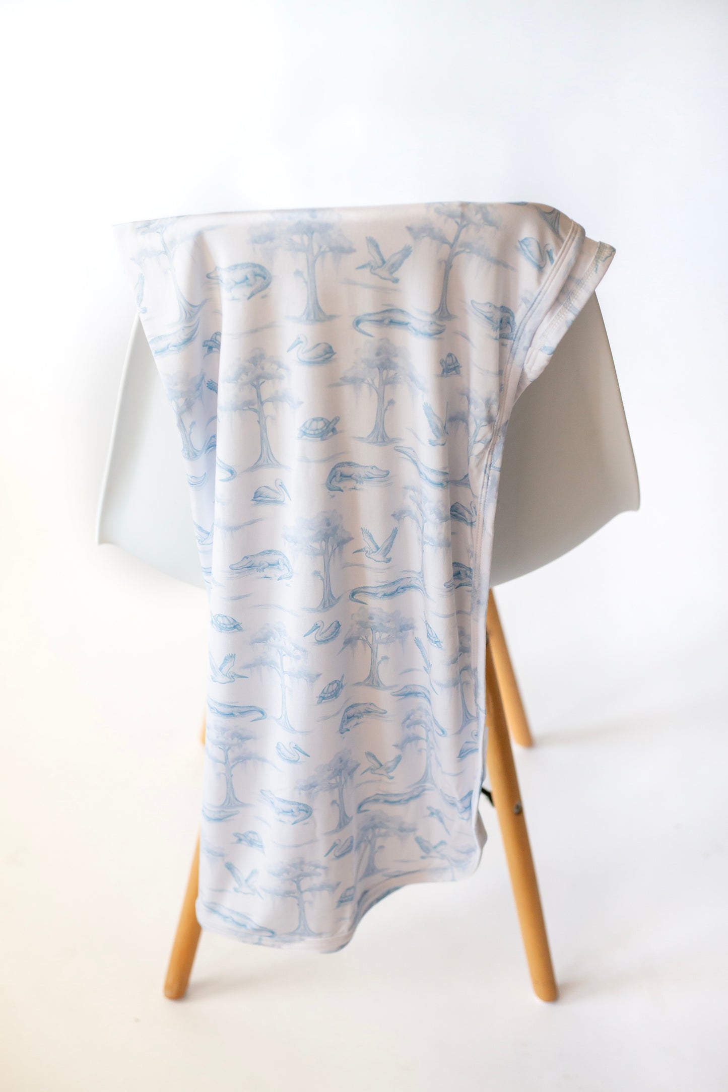 Blue Bayou Toile Swaddle