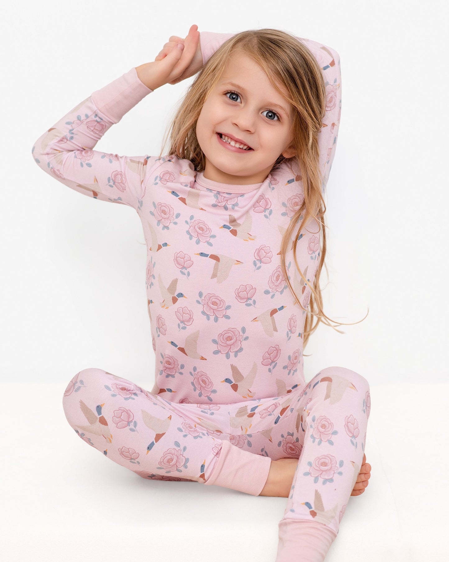 Mallards in Bloom Two-Piece Long Set