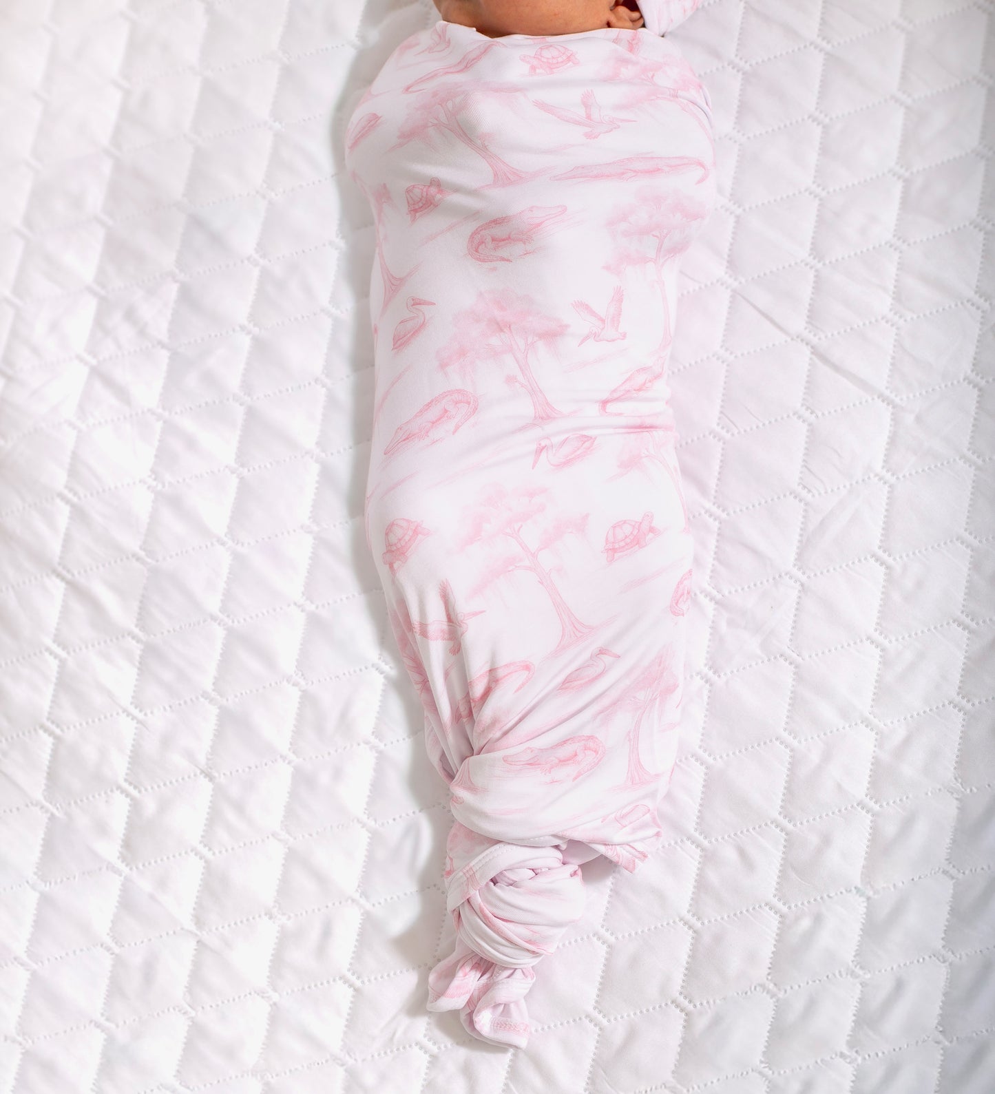 Pink Bayou Toile Swaddle